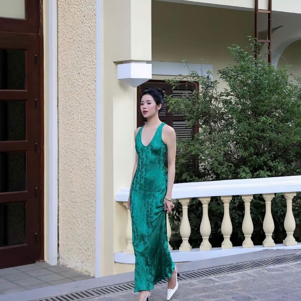 Emeral Silk Dress